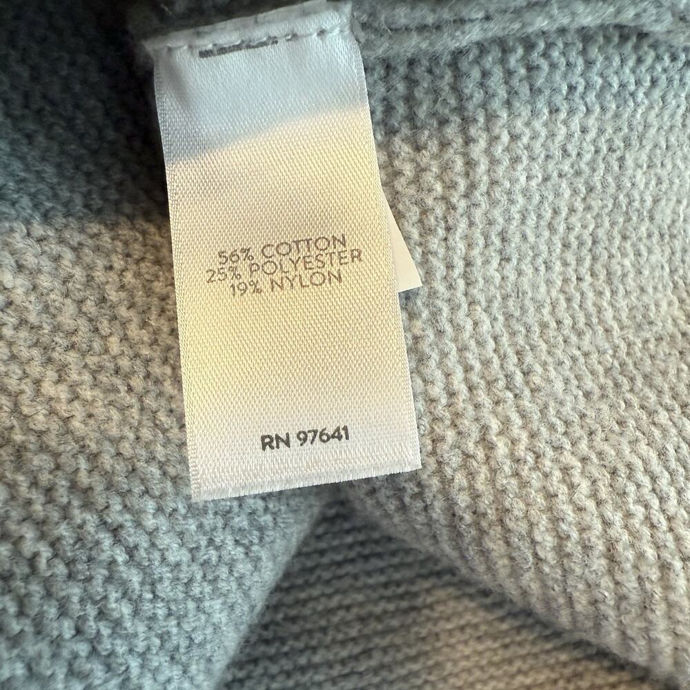 J. Jill Tunic Sweater Dress Sz LG Ombré Blue Green Gray Teacher Casual Lagenlook - Picture 7 of 11